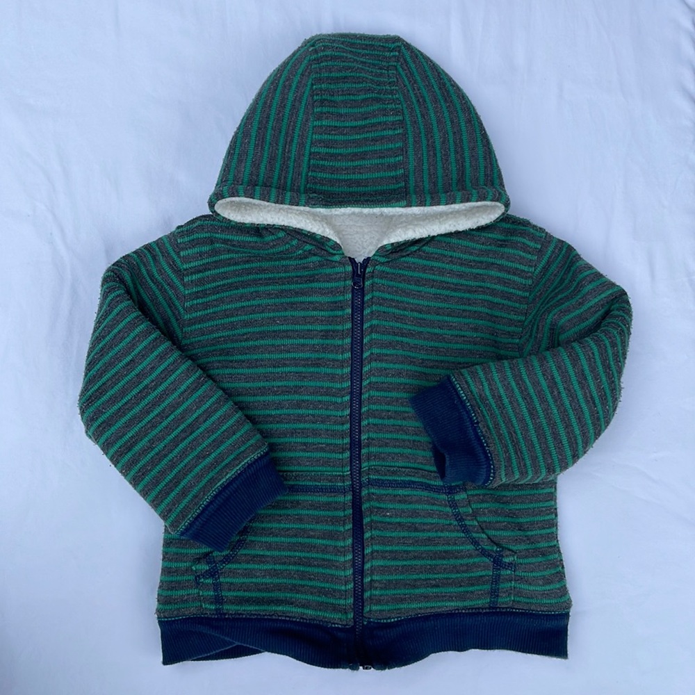 Kapital K Hooded Fleece Lined Sweatshirt 3T